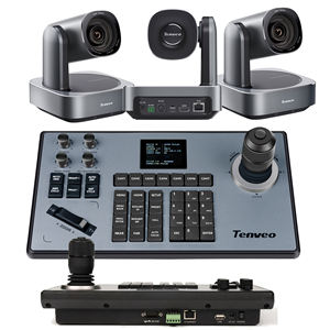 กล้องวงจรปิดระบบ PTZ แบบติดตามอัตโนมัติด้วย AI ซูม 20 เท่า รุ่น VL20N สำหรับการประชุม (USB+HDMI+LAN+POE) จำนวน <span class=keywords><strong>3</strong></span> ตัว พร้อมจอยสติ๊กควบคุมรุ่น KB200 - Product Image 1