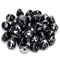 Perles de verre diamantées recyclables de haute qualité 23,5-25 mm pour décoration de foyer et cuisson extérieure moderne