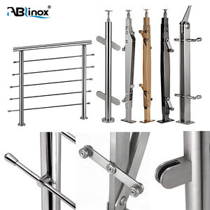 Design Personalizado de Corrimão para Escadas em Aço Inoxidável Sem Moldura, Sistema de Corrimão de Vidro para Escadas e Varandas - Product Image 1