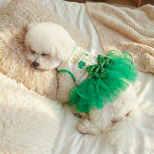 JXANRY Nuovo Stile Primavera-Estate, Comodo Abbigliamento per Animali Domestici - Gonnellino per Cani di Piccola Taglia, Pomeranian, Teddy - Product Image 3
