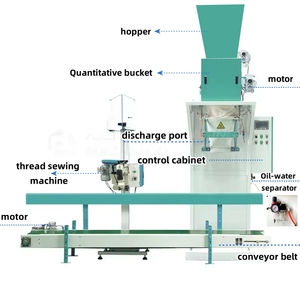 25kg 50kg than đóng gói than bánh máy đóng gói Phân bón hữu cơ trọng lượng điền niêm phong máy đóng gói - Product Image 3