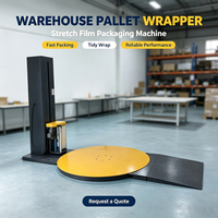 Machine d'emballage automatique de film étirable électrique en plastique, distributeur de rouleaux, machine d'emballage de palettes, facile à utiliser, 220V pour les marchandises