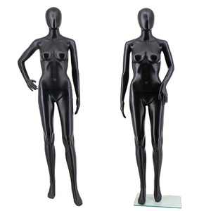 Faceless Abstract Black <strong>Plastic</strong> <strong>Female</strong> Model Full Body Plus-Size Women's African <strong>Dummy</strong> Display Stand Factory Outlet Clothing - Product Image 1