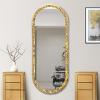 Miroir sur pied intelligent à écran tactile pleine longueur pour salon de coiffure, idéal pour la permanente et la coloration des cheveux, miroir diamant pour salon de coiffure