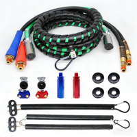 Kit de Líneas de Aire para Camiones Semirremolque, 3 en 1, Mangueras de Aire, Conector de Línea de Alimentación ABS, Cable Eléctrico, Conjunto de Mangueras de Aire de Goma