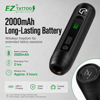Machine à tatouer sans fil EZ Defender X en gros, options de course de 3,5/4,0 mm, écran OLED, batterie 2000 mAh, stylo rotatif pour tatouage