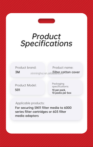 Vente en gros de couvercles de filtre <span class=keywords><strong>3M</strong></span> 501 en plastique, pré-filtre, compatible avec les masques <span class=keywords><strong>à</strong></span> <span class=keywords><strong>gaz</strong></span> de la série <span class=keywords><strong>3M</strong></span> 6000 - Product Image 3