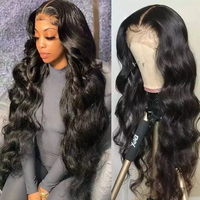 100 % Cheveux Humains Vierges Bruts Malaisiens et Indiens, Tissages de Cheveux Vierges Péruviens Grade 10A avec Closure
