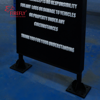 Panneau de signalisation en aluminium sur mesure pour extérieur, panneau d'information pour parking, signalétique autoportante pour hôtel avec lettres en acrylique en relief