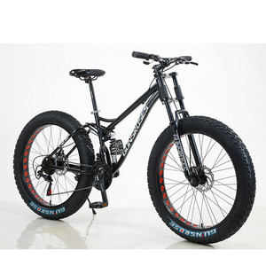 Bicicleta de Montaña <span class=keywords><strong>2022</strong></span> con Suspensión Completa, Neumáticos Gruesos para Adultos, 21 Velocidades, Cuadro de 26 Pulgadas, Bicicleta de Descenso, Bicicleta de Nieve - Product Image 1
