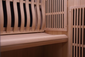 Acogedora Cabina <span class=keywords><strong>de</strong></span> Sauna <span class=keywords><strong>de</strong></span> Madera con Iluminación LED Ambiental Integrada - Product Image 2