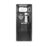 Nouvelle Arrivée JNP Boîtier PC Mid-Tower avec Alimentation et Ventilateurs de Refroidissement Mesh Matx pour Ordinateur de Bureau à Domicile ou au Bureau