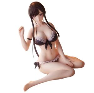 Figura de PVC de Anime Sexy, hermana de <span class=keywords><strong>Chiyo</strong></span> en traje de baño, modelo de secundaria, para decoración de escritorio, con base de péndulo, regalo, juguete sexual - Product Image 1