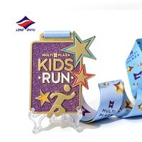 Longzhiyu - Medalla Deportiva Personalizada de Aleación de Zinc para Maratón, Carrera de 5K y 10K, Diseño Personalizado con su Propio Logotipo, 20 Años de Experiencia