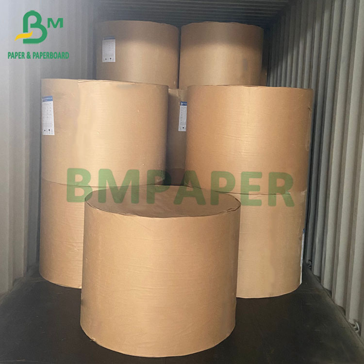 High Strength Cement Bag Paper , Brown Kraft Paper 70gsm 80gsm 85gsm 100gsm 120gsm