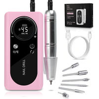 Offre Spéciale – Ponceuse à Ongles Électrique Professionnelle Portable Rechargeable en Plastique, 45000 tr/min, pour Salon de Manucure