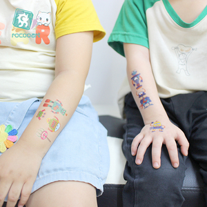 Autocollants de <span class=keywords><strong>tatouage</strong></span> temporaires pour enfants, <span class=keywords><strong>robot</strong></span> de dessin animé mignon, mini <span class=keywords><strong>tatouage</strong></span> de couleur mélangée, papier de <span class=keywords><strong>tatouage</strong></span> à transfert d'eau temporaire - Product Image 1