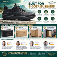 Baskets tactiques basses noires pour hommes, avec semelle intermédiaire épaisse et amortie, semelle extérieure robuste à crampons, à lacets, chaussures décontractées pour hommes