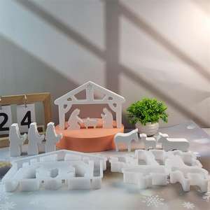 Moule en silicone pour plâtre décoratif en ciment, modèle M52405 Wild Crisp Birth Suit - Product Image 2