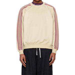 Suéter Personalizado con Logotipo, Unisex, Cuello Redondo, Algodón y Poliéster, Tejido Interlock, Sudadera con Ribete de Punto a Rayas, Tallas Grandes - Product Image 3