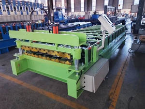 Machine de formage de panneaux de toiture automatique 1200 mm, Maquinas Para Tr4 Tr3 Tr5 Tr6, pour la fabrication de tôle en Perou - Product Image 5