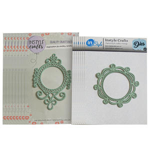 قوالب قطع دائرية من الدانتيل، قوالب نقش وقص معدنية لصناعة البطاقات والسكرابوكينغ - Product Image 4