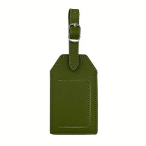 Étiquette de bagage en cuir PU à motif lettres créatif, design avion amusant, identificateur de valise de voyage pour la décoration de sacs - Product Image 6