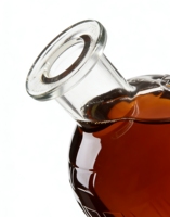 Bouteilles de verre rondes pour whisky, liqueur et jus, avec bouchons, design personnalisé mat/givré en relief, capacité personnalisable, best-seller