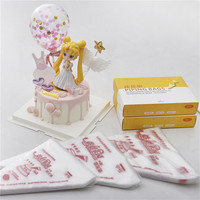 Sac à pâtisserie à la crème d'impression jetable Sac à glaçage pour gâteau Boîte à outils de décoration de gâteau Transparent en stock Sac à douille Goujons à gâteau en plastique