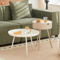 Table d'appoint ronde en métal avec plateau, table d'appoint noire mate, fabricant sur mesure pour salon, appartement de services, chambre d'hôtel