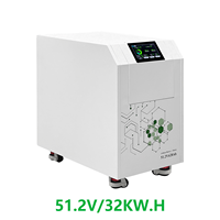 Batería LiFePO4 de 51.2V 628Ah 32kWh con Pantalla Táctil Inteligente, 8000 Ciclos, RS485, CAN, BMS, SOC, Pantalla, Respaldo Solar para Casa Móvil