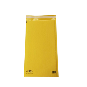 Enveloppe à bulles en kraft jaune à surface mate avec impression de motif personnalisé pour l'expédition d'articles faits à la main - Product Image 2