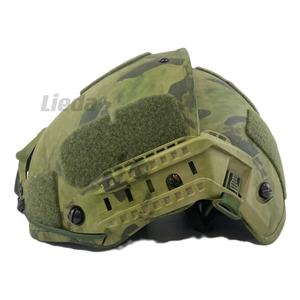خوذة تكتيكية عالية القطع بنمط التمويه مصنوعة من الأراميد مع إطار هوائي للحماية - Product Image 3