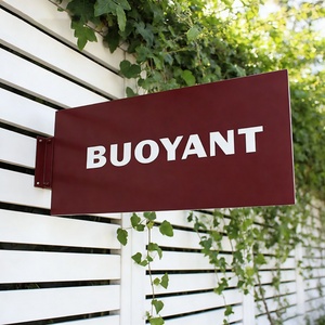 Advertising <b>Wall</b> Mounted Blade <b>Signs</b> Custom Shop Logo Metal Sign Board Stainless Steel Blade <b>Signs</b> for Business - Product Image 3