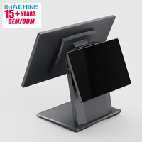 Terminal Punto de Venta Todo en Uno IMachine P3 de 15.6 Pulgadas Full HD Android con Pantalla Táctil Capacitiva NFC, CPU Arm Cortex-A55 de 2.0GHz, Color Negro