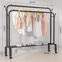 Étagère à chaussures simple en métal au design moderne avec porte-manteau