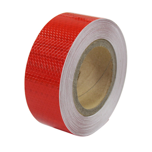Averys <span class=keywords><strong>Dennison</strong></span> Material reflectante de PVC Cono de tráfico Luz Advertencia de peligro Cinta retrorreflectante roja Pegatinas Cono de tráfico - Product Image 1