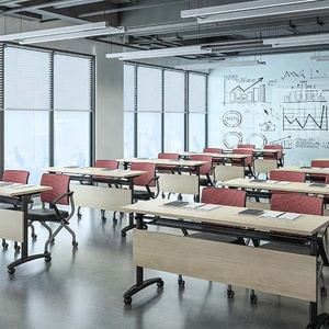 โต๊ะทำงานพับได้ LEADCOM LS 4-3 รุ่นทันสมัย แข็งแรงทนทาน พร้อมล้อเลื่อน โครงสร้างเหล็ก สำหรับห้องประชุม/ห้องฝึกอบรม - Product Image 5
