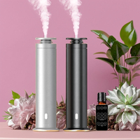 Diffuseur d'arômes cylindrique de luxe pour hôtel, argent et noir, sans eau, grande capacité, pour huiles essentielles, diffuseur d'arômes en forme de tour
