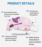 Patch oculaire auto-chauffant jetable à la lavande et à la rose pour l'aromathérapie – Compresse chaude pour le soin des yeux