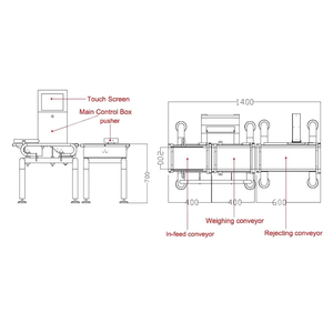 Máy cân tự động trực tuyến tùy chỉnh, cân kiểm tra dây chuyền, cân băng tải điện tử, máy phân loại trọng lượng, máy phân loại - Product Image 4
