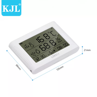 Thermomètre hygromètre d'intérieur à prix compétitif, affichage numérique LCD, ABS, ODM, OEM, USB 5V, garantie 1 an, résolution 0,1