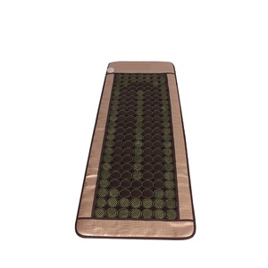 Air Massage Therapy Negative Ions Anion Infrared PEMF Heating Pain Relief Body Tourmaline &amp; <strong>Jade</strong> Mesh Mat - Product Image 2