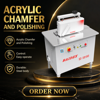 Nouvelle Machine à chanfreiner et polir l'acrylique Saide modèle 2026 avec roulement à biseau à 45 degrés, 220V, pour le polissage des bords acryliques