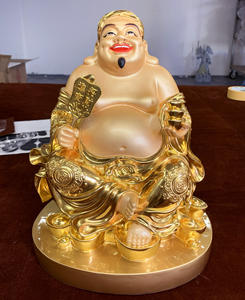 純粋な銅仏像ベトナム神富地球ホームフォーチュン礼拝店風水装飾工芸品 - Product Image 4