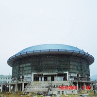 Structure de toit en acier préfabriqué pour stade extérieur à grande portée, personnalisable