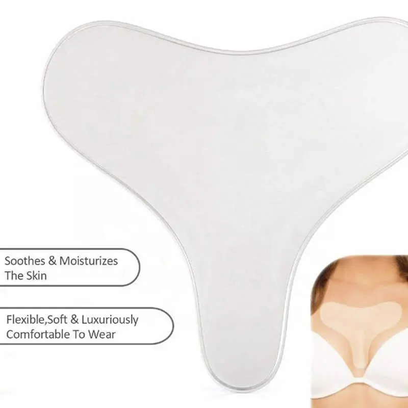 Reusable Anti Wrinkle Chest Pad Silicone Transparent Removal Patch Face Skin Care Anti Aging Breast Lifting Chest Patch Flesh