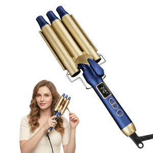 แกนม้วนผมยาวแบบลอนลึก ร้อนเร็ว จัดแต่งทรงง่าย ชุดอุปกรณ์ม้วน<span class=keywords><strong>ผม</strong></span>พร้อมระบบควบคุมดิจิตอล กำลังไฟ 40 วัตต์ - Product Image 1
