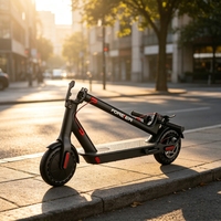 Trottinette électrique pliable intelligente à charge rapide pour adultes, moteur sans balais 350W, commande par application, freins à disque électroniques, étanche