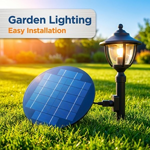 Wholesale SUNBOY <b>SOLAR</b> Large Round PolyCrystalline 10W Black 6V <b>Solar</b> With 18-18.5% Efficiency for <b>Solar</b> Street <b>Light</b> SD-345 Our - Product Image 1
